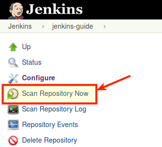 Scan Repository Now Scan Repository Now