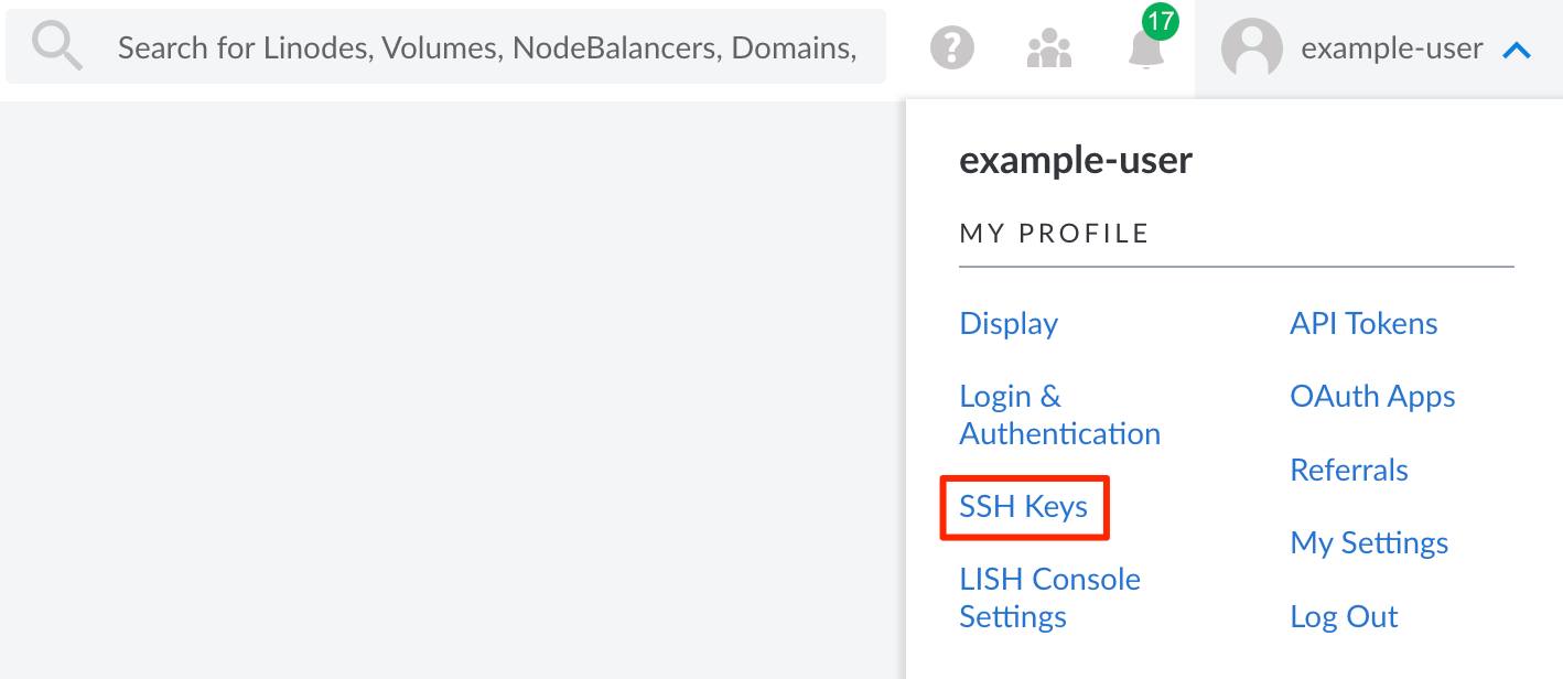 Screenshot of the My Profile dropdown menu Screenshot of the My Profile dropdown menu
